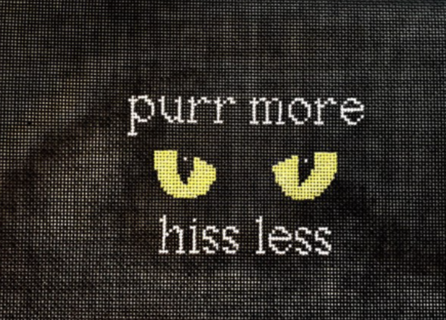 Purr more hiss outlet less art CLEARANCE!