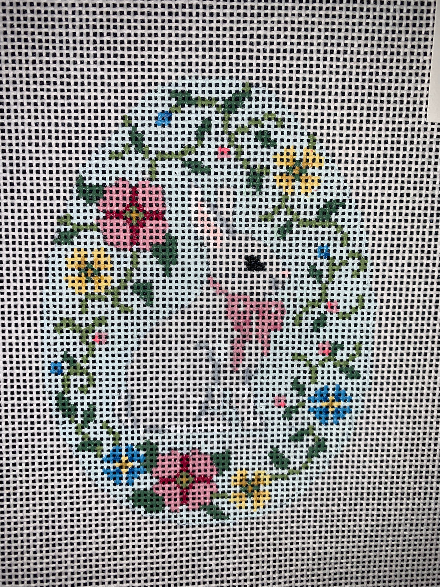 EggBunny in Flower Vine Family Arts Needlework Shop