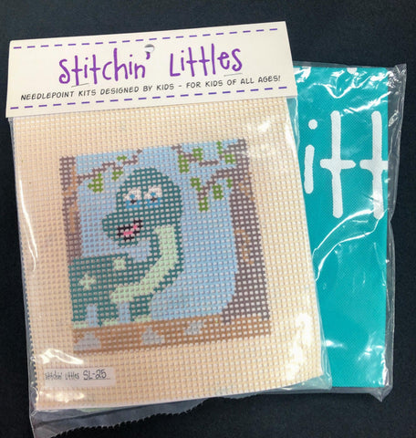 Stitchin’ Littles - "Dino Myte!" - Family Arts Needlework Shop
