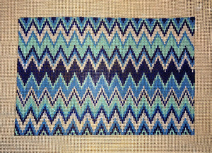 Blue ZigZag Clutch