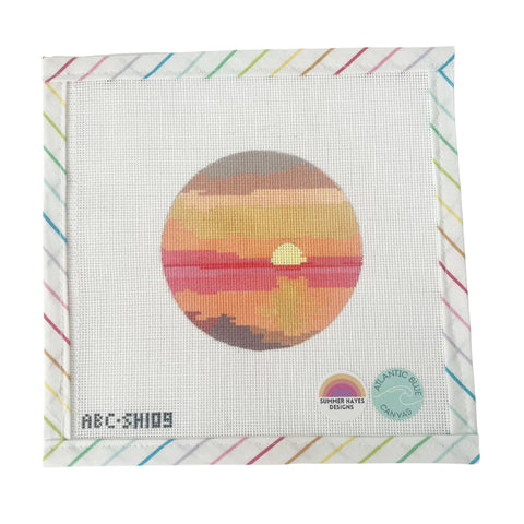 Caribbean Sunset Round