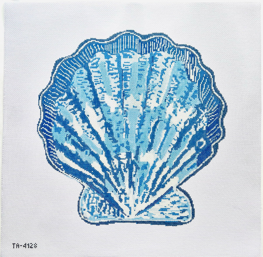 Scallop Canvas Turquoise