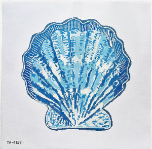 Scallop Canvas Turquoise