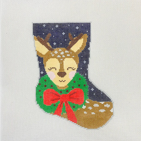 Stocking Mid-sized: Dasher the Fun Reindeer , 13 Mesh