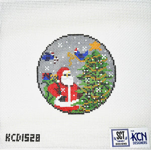 Round - Santa and Birds