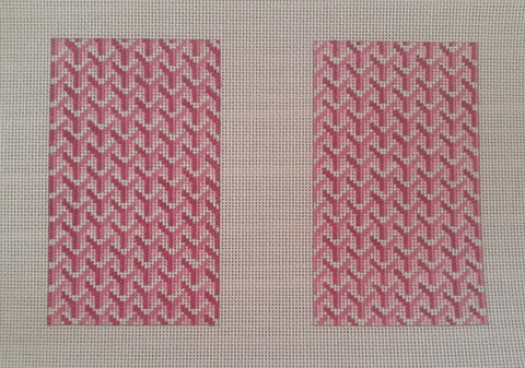 Y Pattern Clutch Back Pink