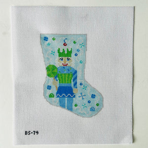 Stocking Bauble Canvas: Sugar Sweet Blue