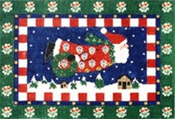 GREEN FLYING SANTA  13ct