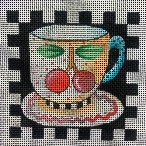 Square: Cherry Teacup