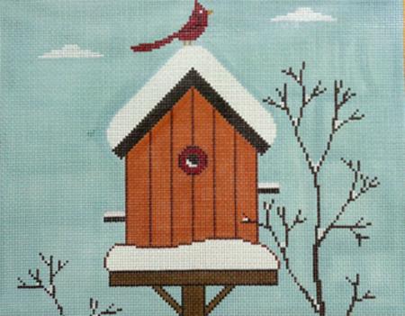 WINTER BIRDHOUSE  13ct
