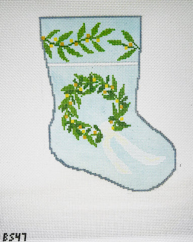 Stocking Bauble Canvas: Warm Welcome Wreath