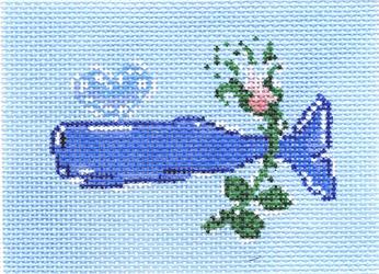 WHALE w/FLOWER