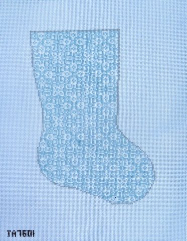 Stocking Midsize: Southwestern (Light Blue)