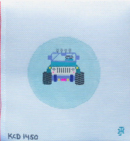 Round - Blue Jeep