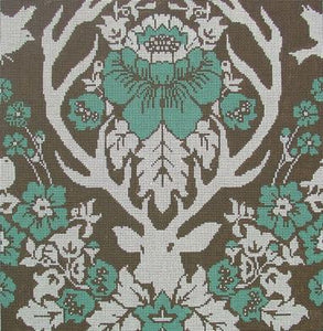 ANTLER DAMASK-BURLAP  13ct