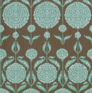 CHRYSANTHEMUM-BURLAP   13ct