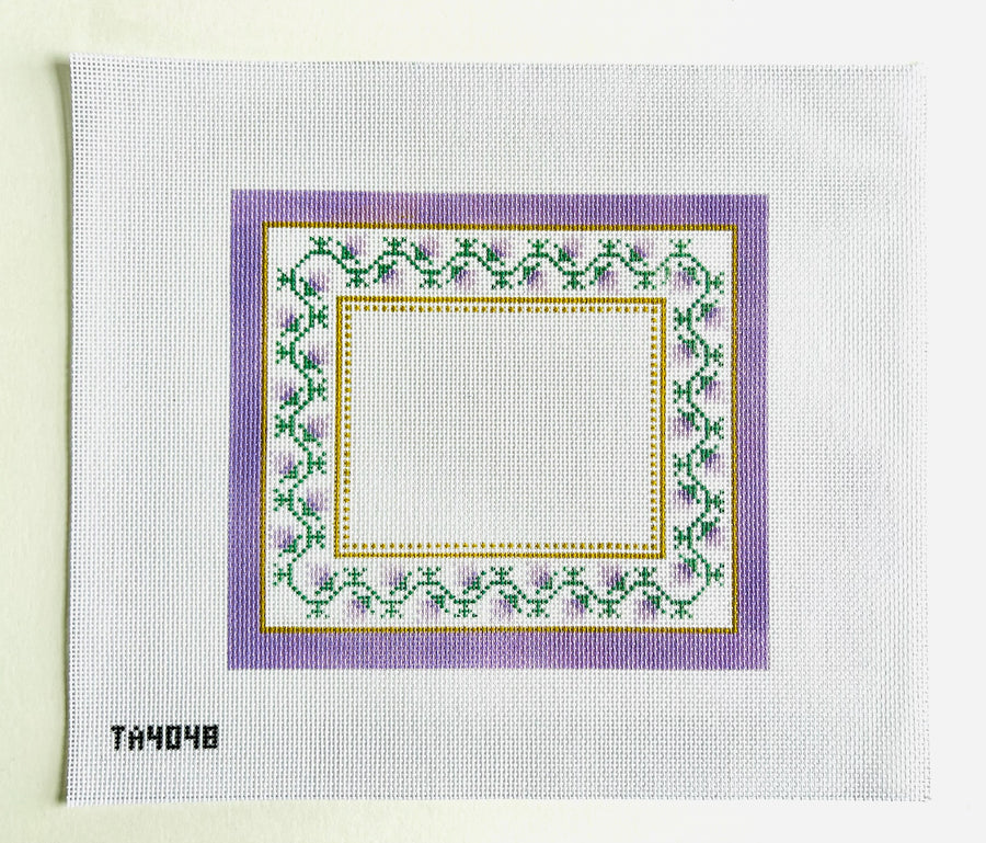 Frame: Floral Canvas Lavender