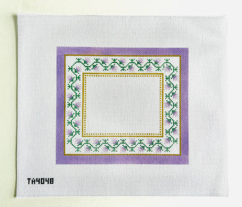 Frame: Floral Canvas Lavender