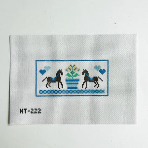 Rectangle - Blue Horse