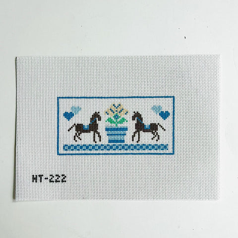 Rectangle - Blue Horse