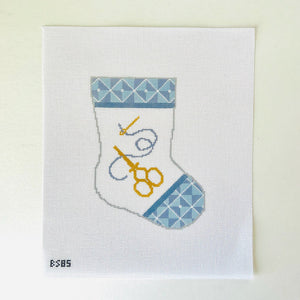 Stocking Bauble Canvas: Needlepoint