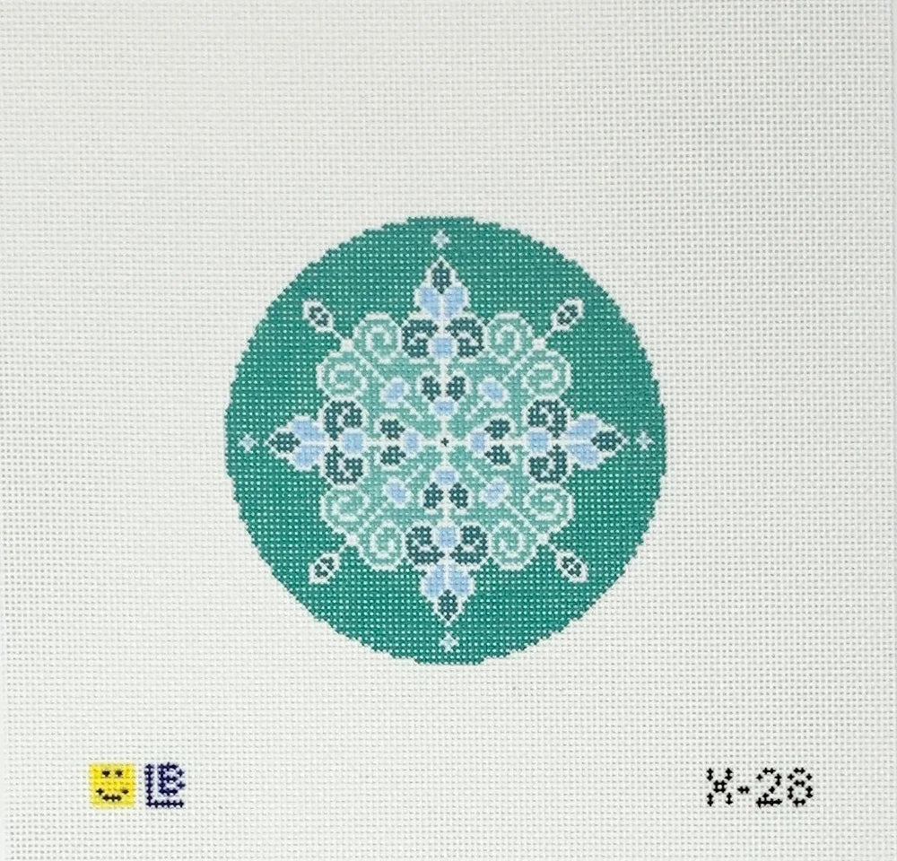 Snowflake - Dark Teal #2