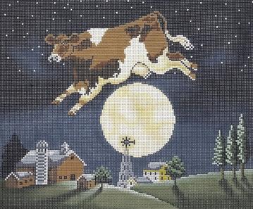 THE COW JUMPED OVER THE MOON  13ct
