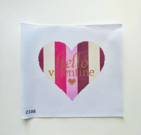 Sign - Hello Valentine Canvas