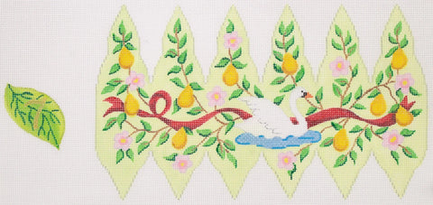 Christmas Ornament – 12 Days Stuffed Pear – Swans-a-Swimming (Day 7)