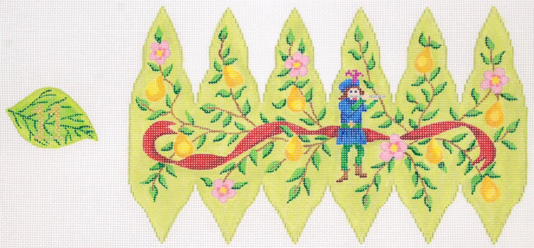 Christmas Ornament – 12 Days Stuffed Pear – Pipers Piping (Day 11)