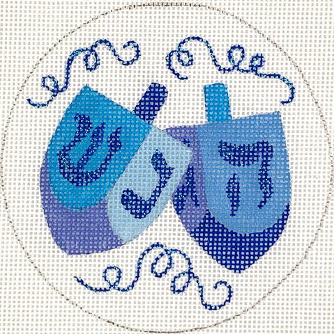Dreidels – mixed blues
