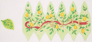 Christmas Ornament – 12 Days Stuffed Pear – Golden Rings (Day 5)