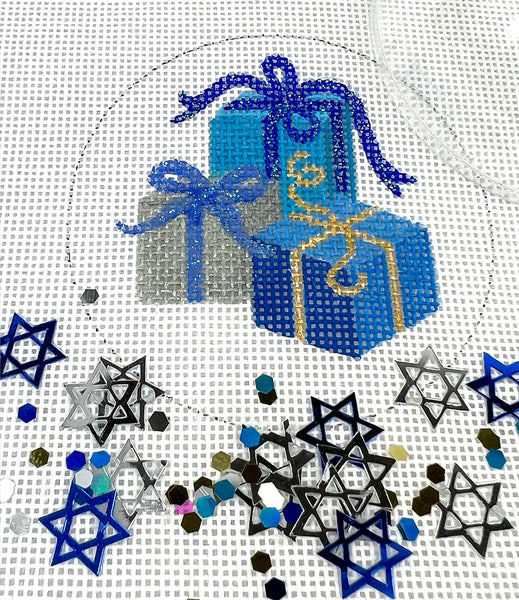 Clear dome and confettI-Hanukkah Gifts
