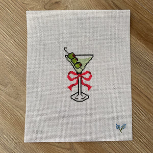 Cocktails - Dirty Martini with Red Bow