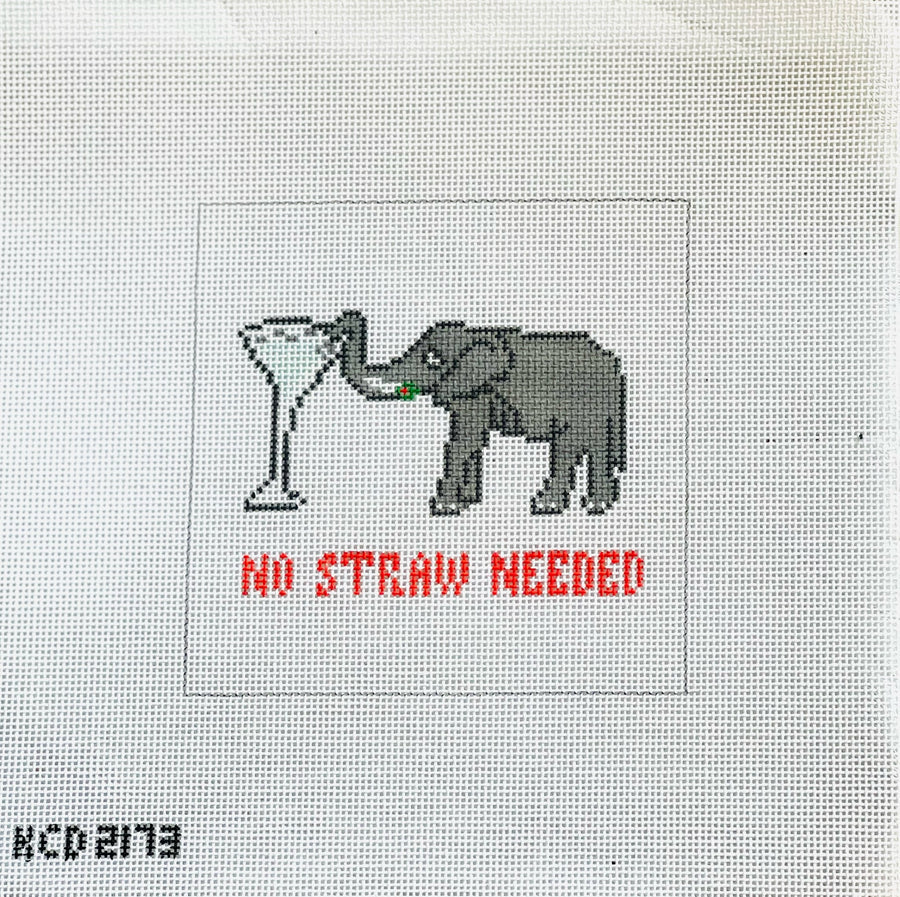 Square: No Straw Needed Canvas