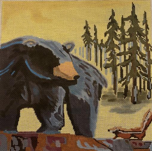 BLACK BEAR AND CHIPMUNK 13ct