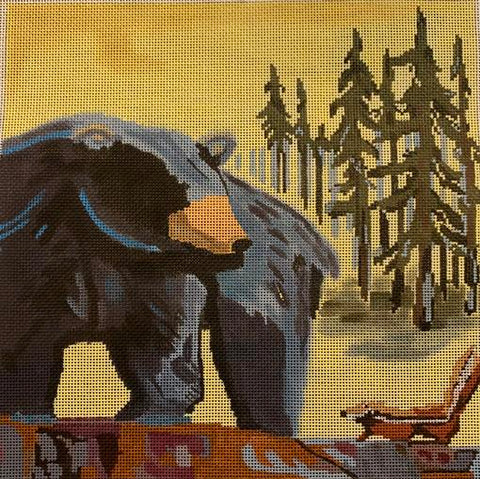 BLACK BEAR AND CHIPMUNK 13ct