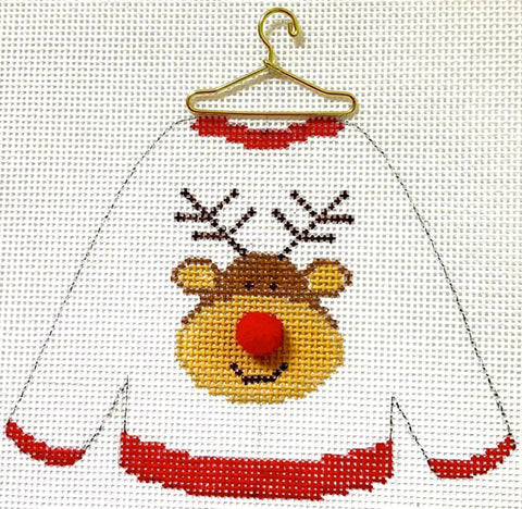 Sweater - Reindeer with stitchguide