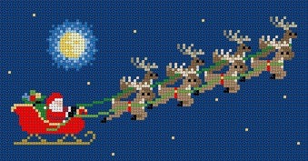 Clutch Insert - Santa's Night Ride
