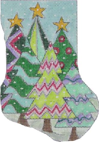 Small Stocking: Patchwork Tree
