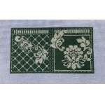NeedleCase: Karen's Green Damask NeedleCase