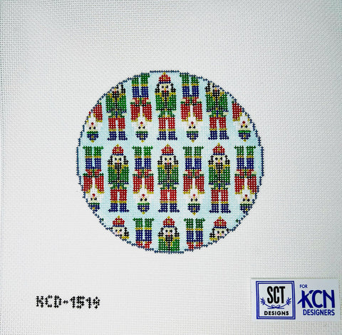 Round - Mini Nutcrackers on Blue