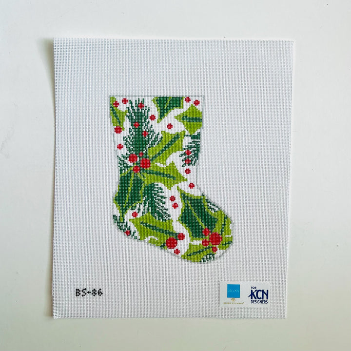 Stocking Bauble Canvas: Balsam and Berry