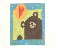 Animals: Bear with Balloon 13ct