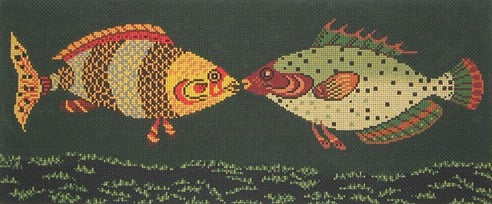 KISSING FISH   13ct