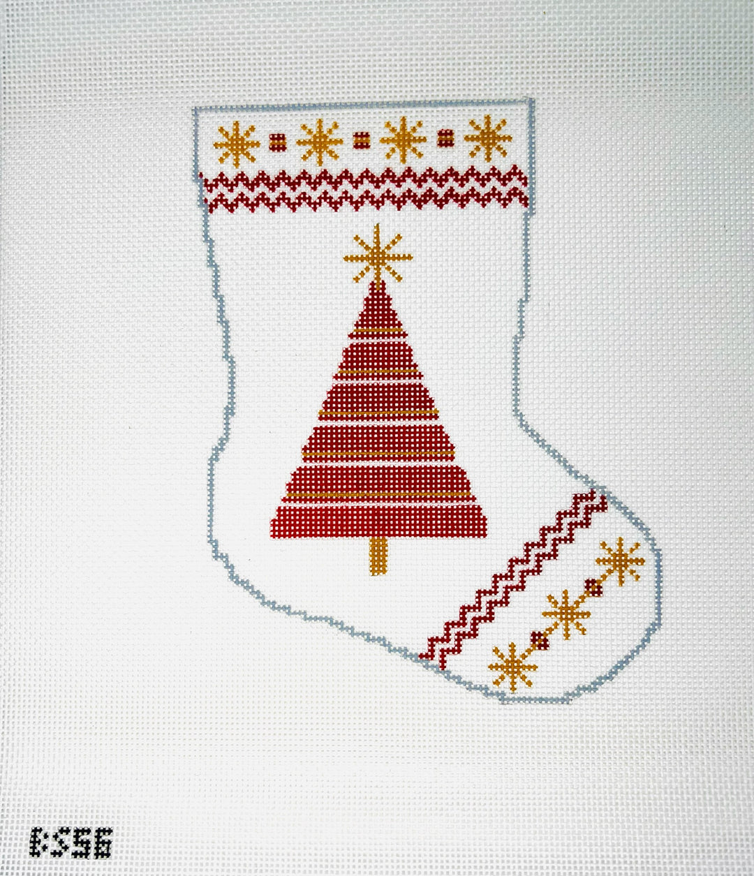 Stocking Bauble Canvas: Brightly Shining Tree