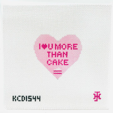 Pink Heart - I Love U More Than Cake