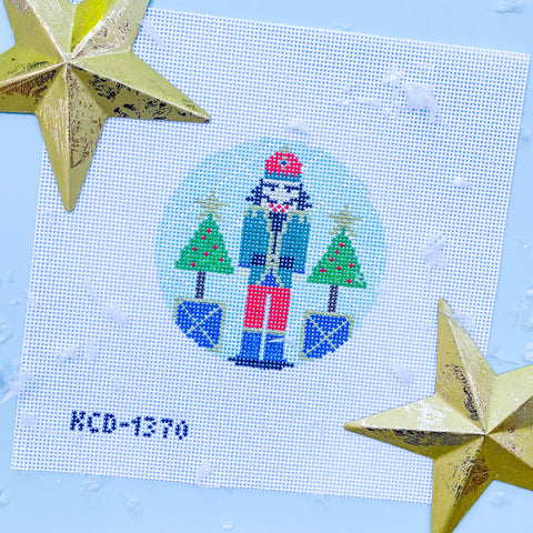 Round - Nutcracker on Blue