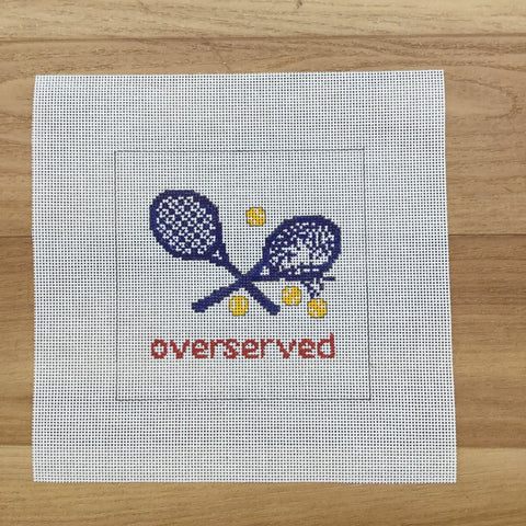 Square: Overserved Blue Canvas