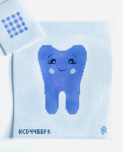 Tooth Fairy Pillow: Tooth  (purple)